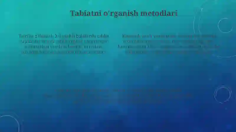Maktabgacha yoshdagi bolalarni tabiat bilan tanishtirish vazifalari va metodlari 4