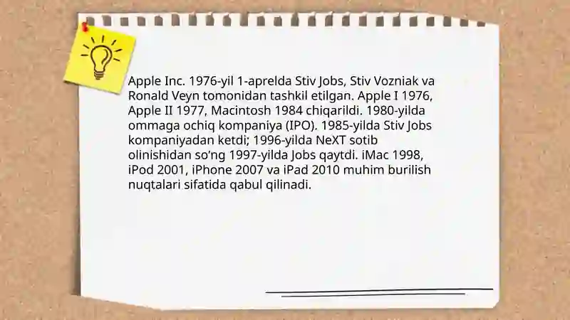 Apple kompaniyasi tarixi 4