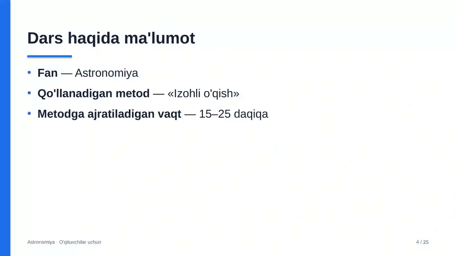 astronomiya darslarida izohli o'qish metodidan foydalanish 9180 4