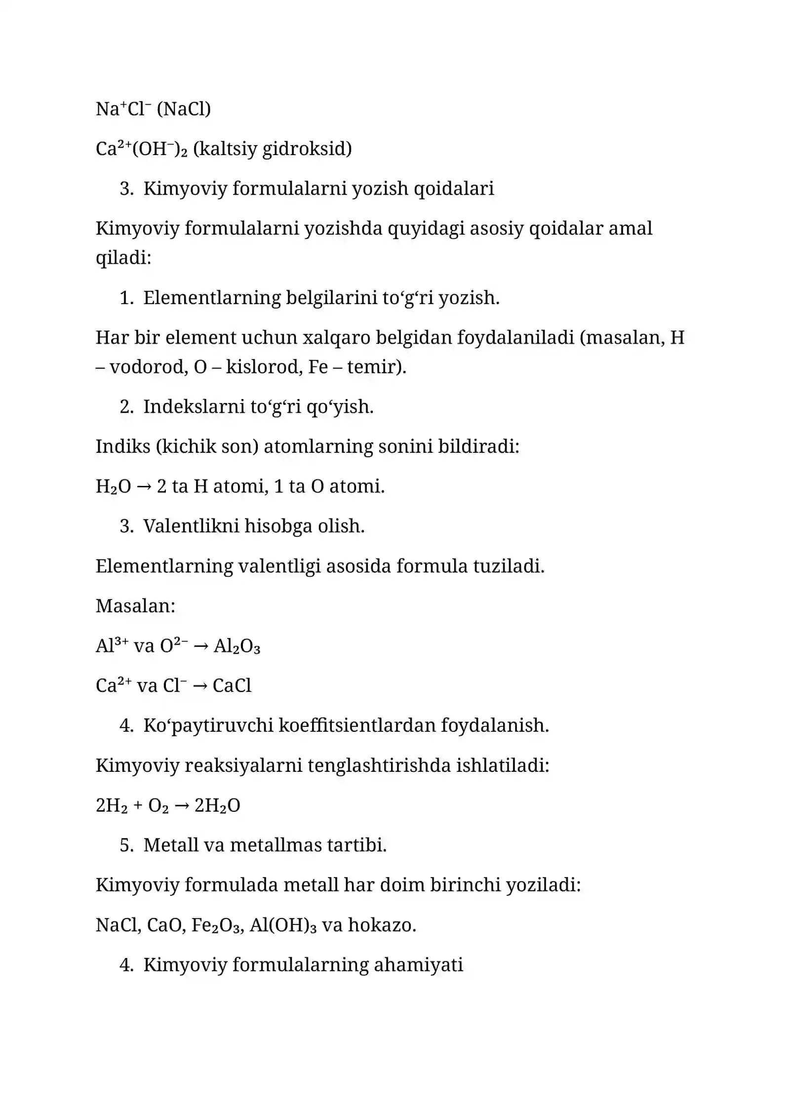 Kimyoviy formulalar 4