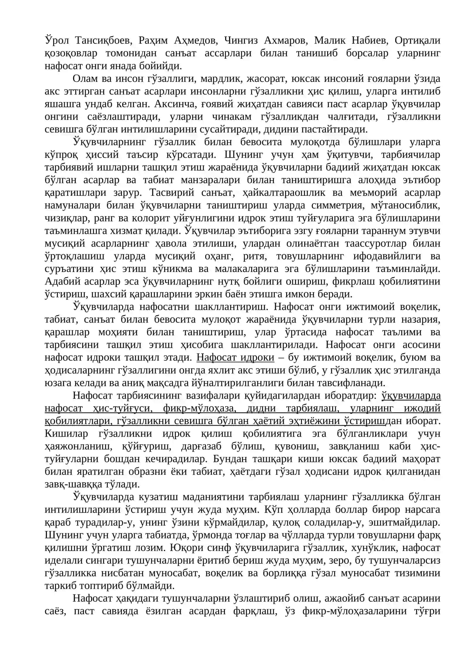 Нафосат тарбияси, жисмоний тарбия ва оилада тарбия асослари 4