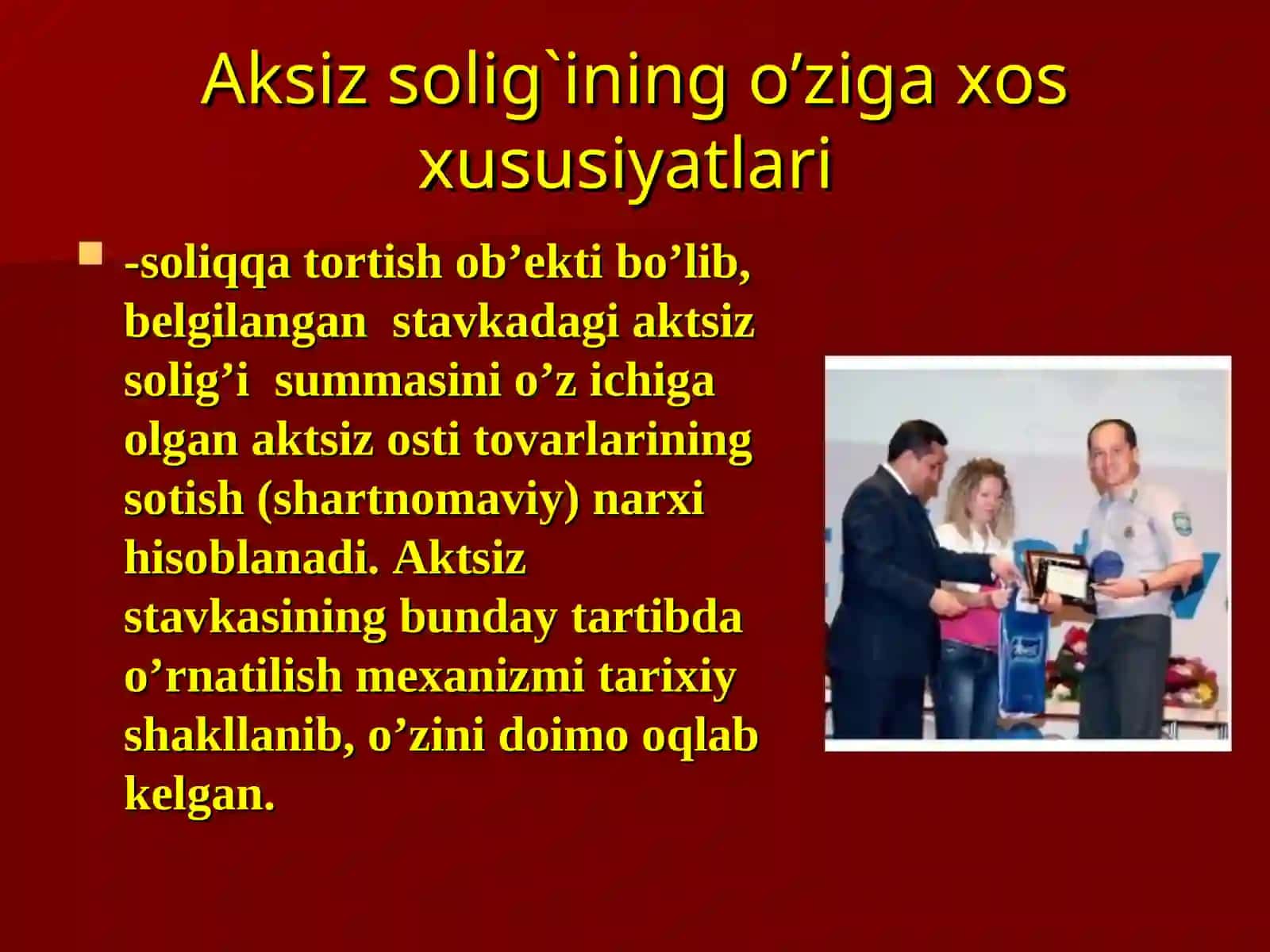 Aksiz solig'ining soliq tizimi va davlat byudjeti daromadlarida o`rni 4