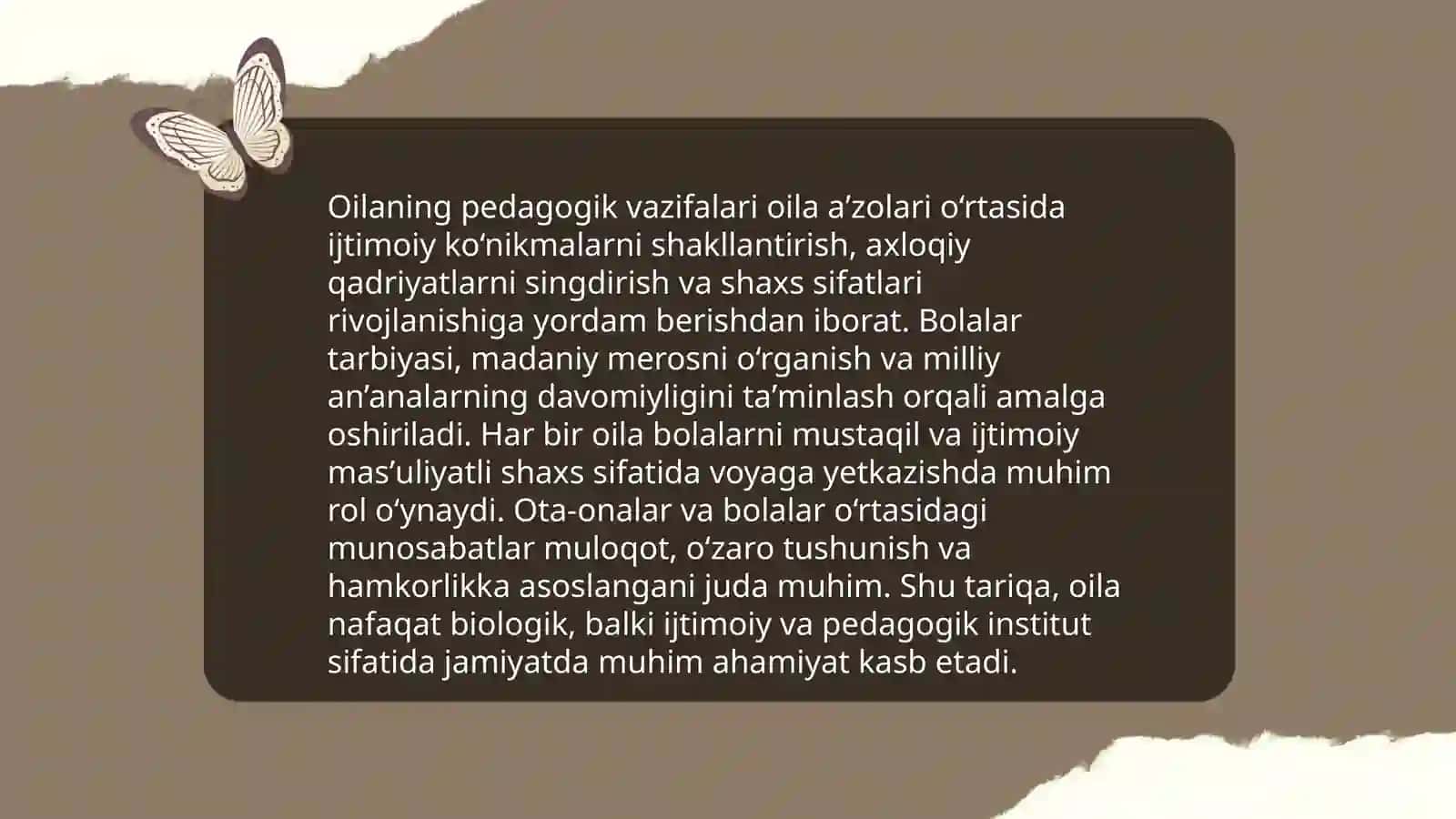 Oilada bolalar bilan muloqotni yo'lga qo'yishning pedagogik shart sharoitlari 4