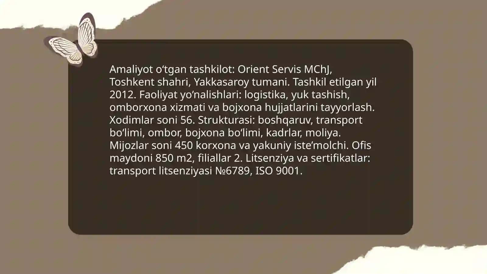 Amaliyotning maqsadi va vazifalari 4
