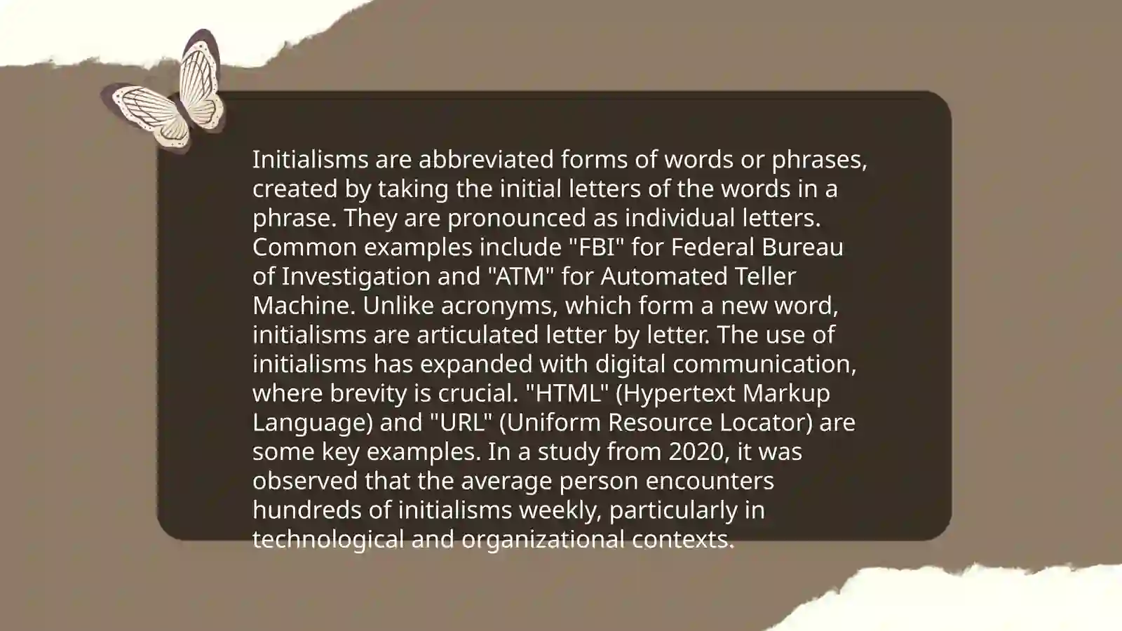 Abbreviations and itʼs type 4