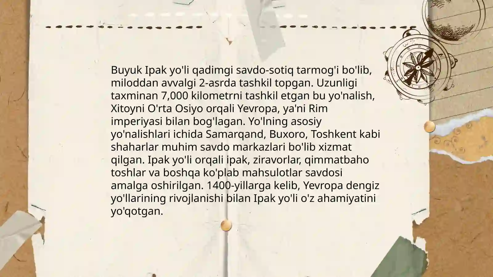 Buyuk ipak yo'li - muloqot va hamlorlik yo'li 4
