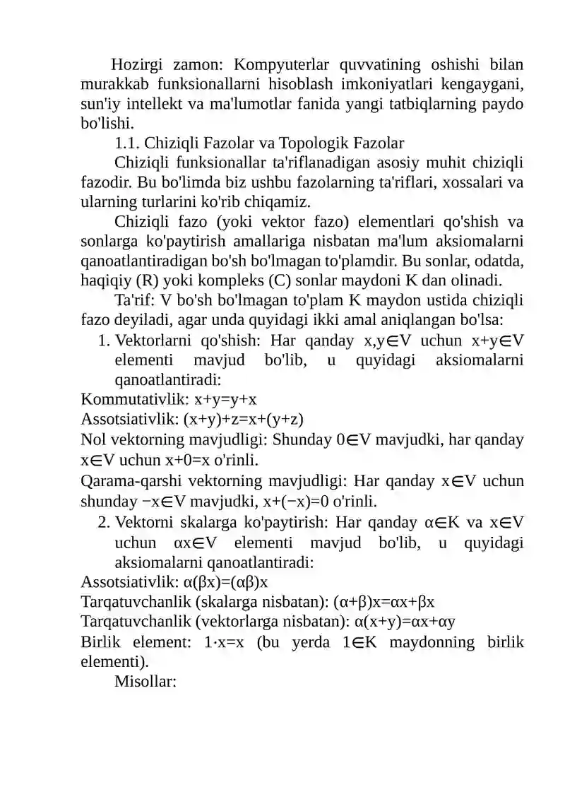 Chiziqli funksionallar 4