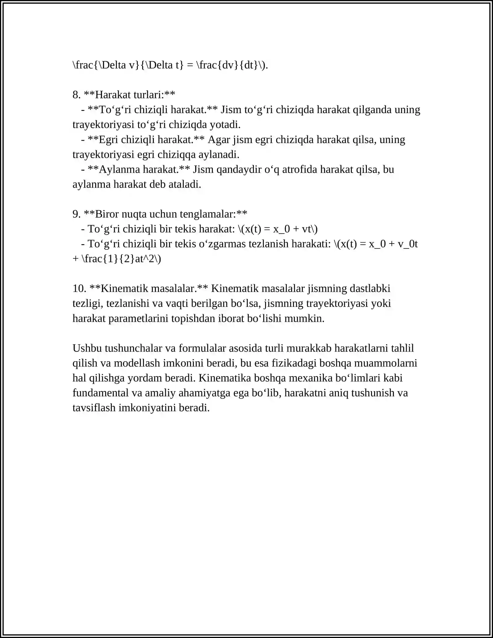 KINEMATIKA 4