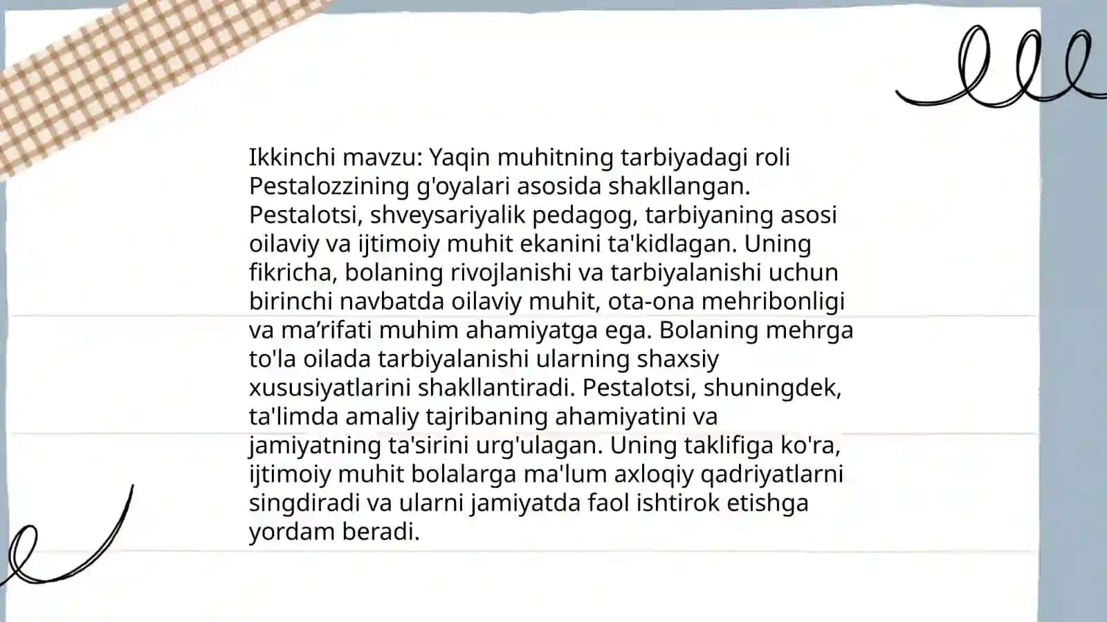 I.G.Pestalotsi,Jon Lokk va Jan Jak Russoning ilmiy merosida pedagogik qarashlar tahlili 4