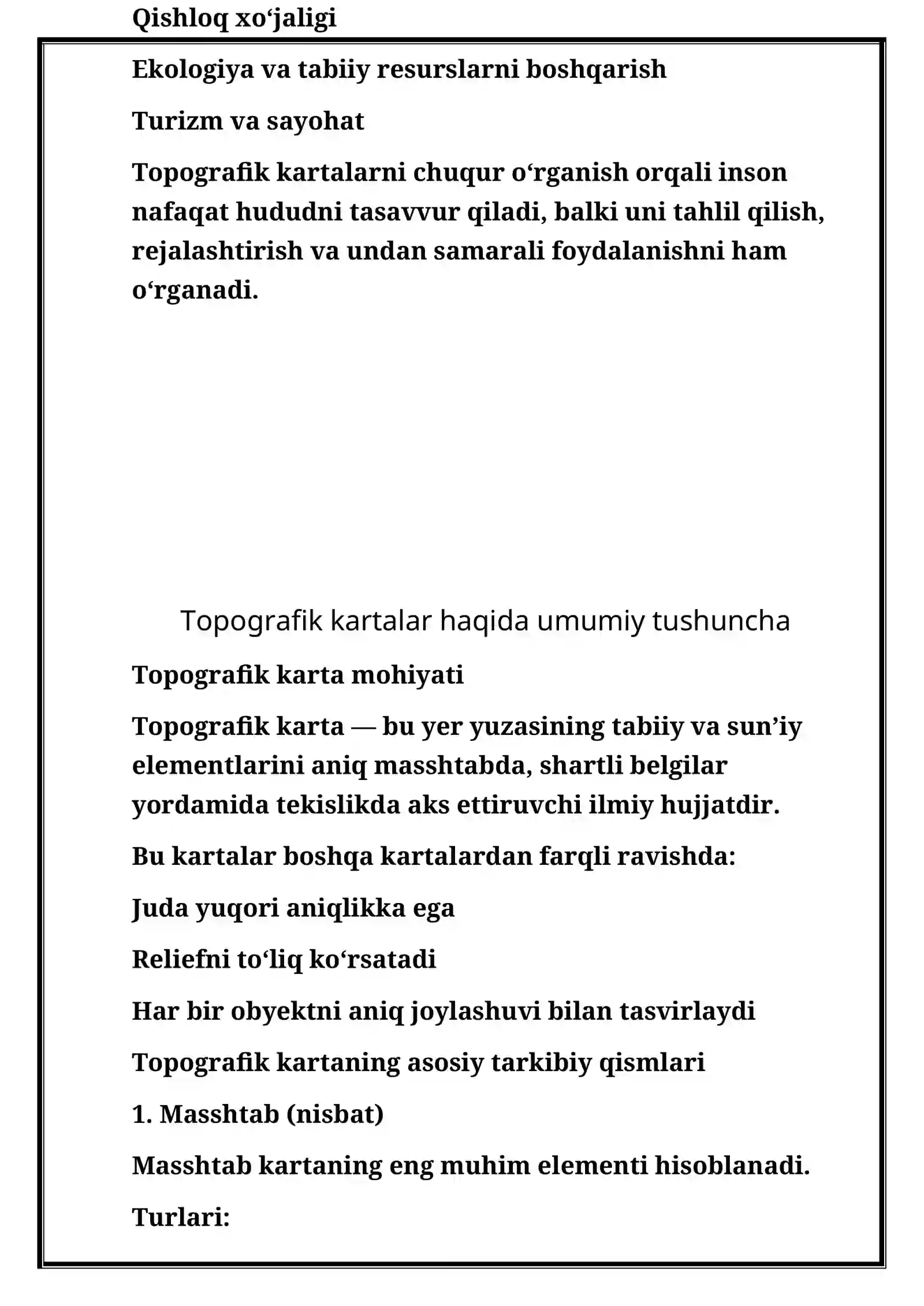Topografik kartalarni orientirlash 4