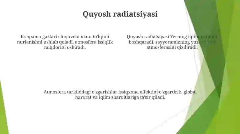 Atmosferaning Issiqlik Balansi va Issiqxona Effekti 4