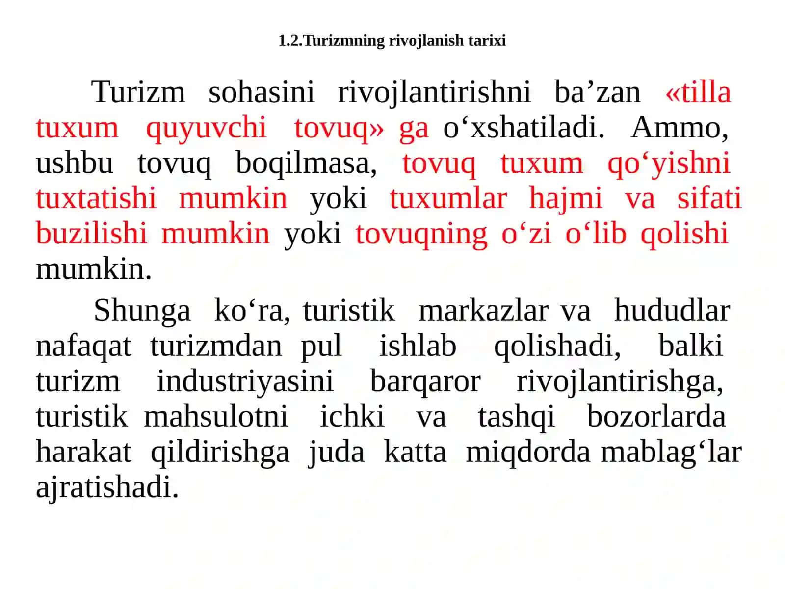 Turizm:nazariya va amaliyot 4