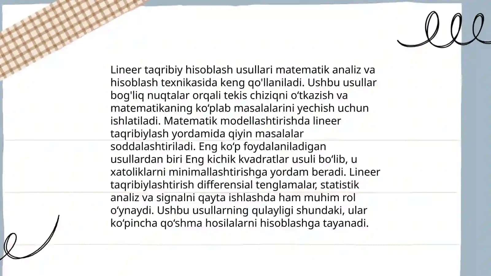 Differentsiallardan taqribiy hisoblashlardan foydalanish va uning amaliy masalalarga taqbiqi 4