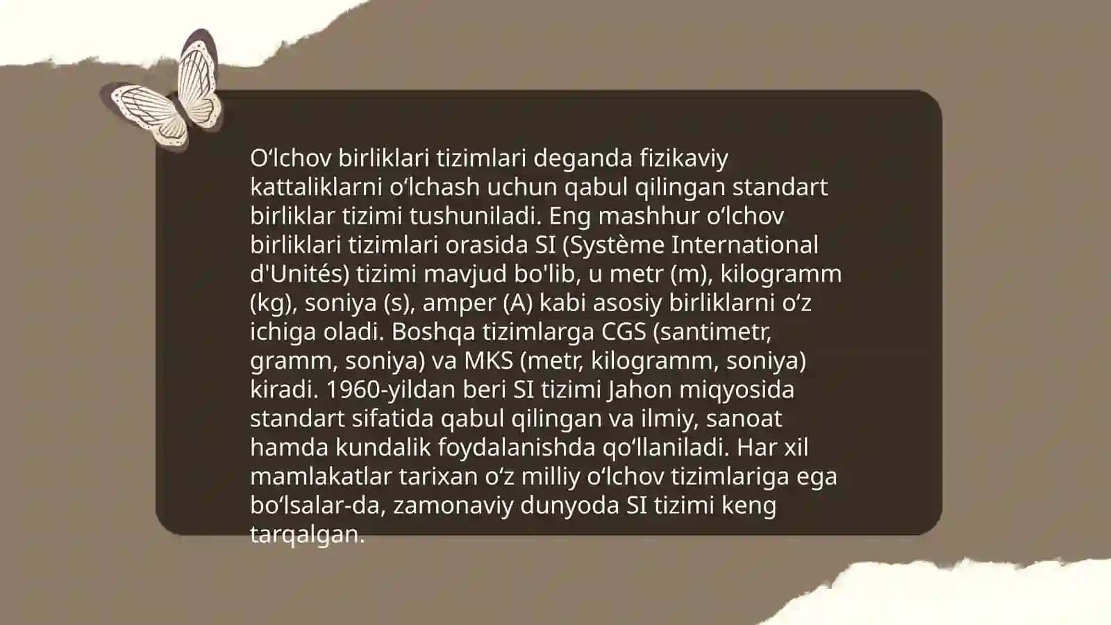 Miqdorlarni oʻlchash, oʻlchov birliklarining turlari orasidagi bogʼliqliklar va ular ustida amallar bajarishga oʻrgatish metodikasi 4