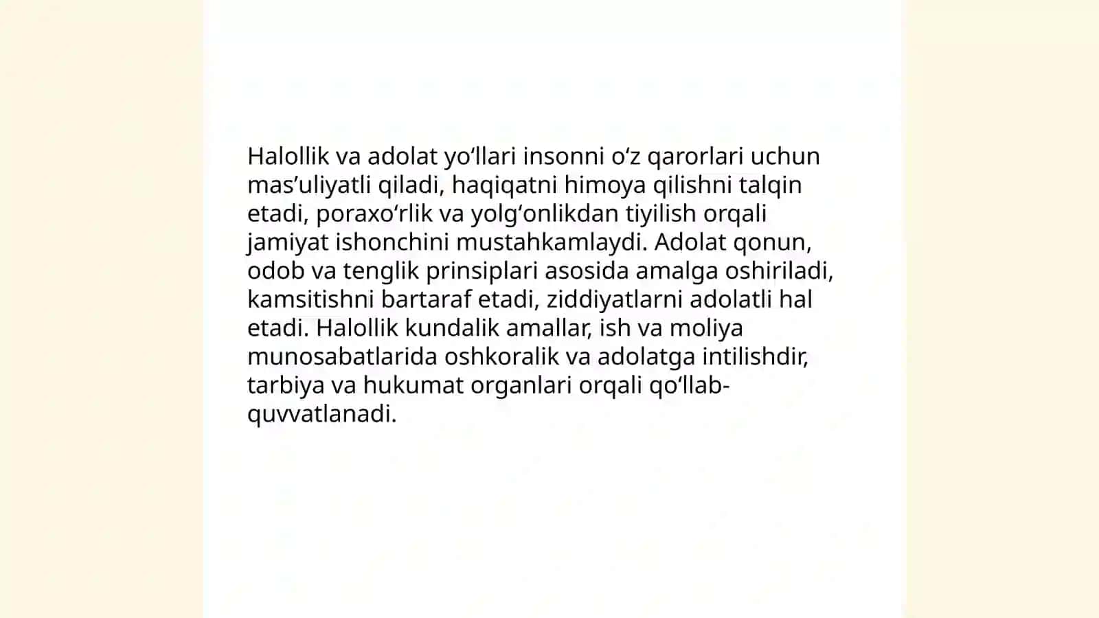 Yaxshilik va mehribonlik yoʻli 4