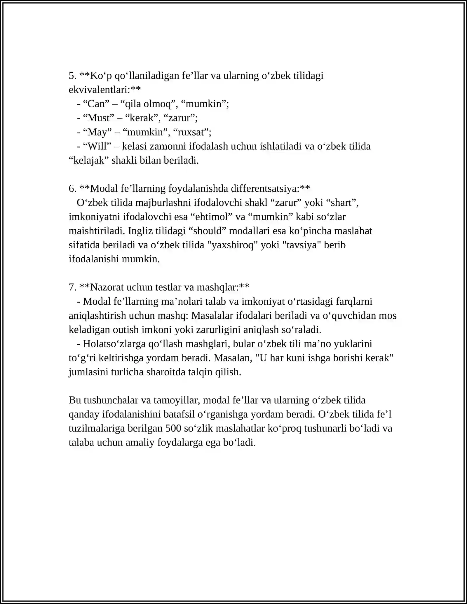 MODAL VERBS 4