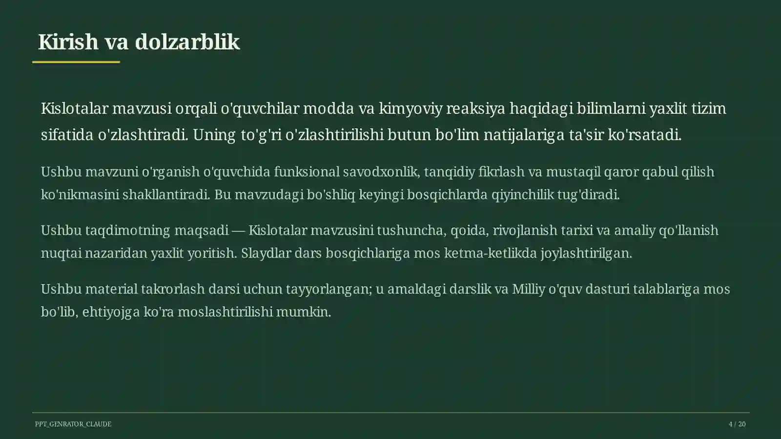 Kislotalar (8-sinf) 4