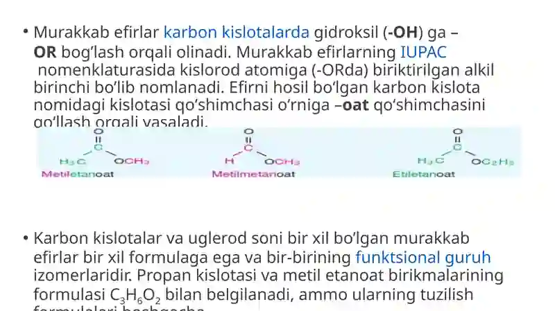 Murakkab efirlar 4