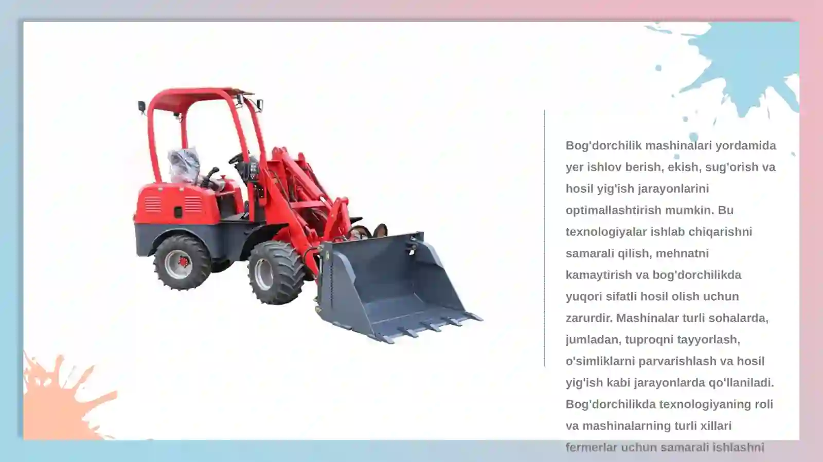Bog'dorchilik mashinalari 4