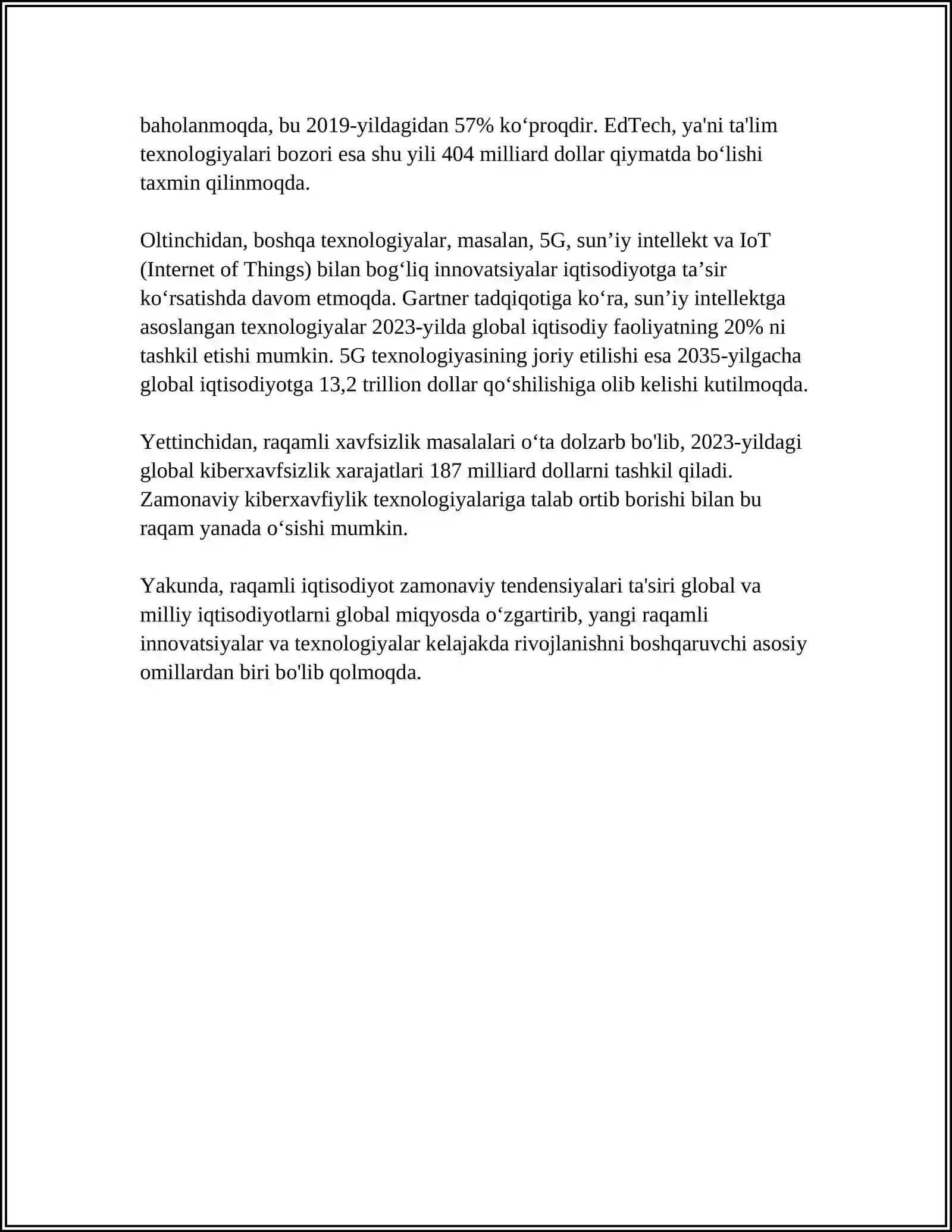 IQTISODIYOTNI RIVOJLANISHDA RAQAMLI IQTISODIYOTNING ROLI 4
