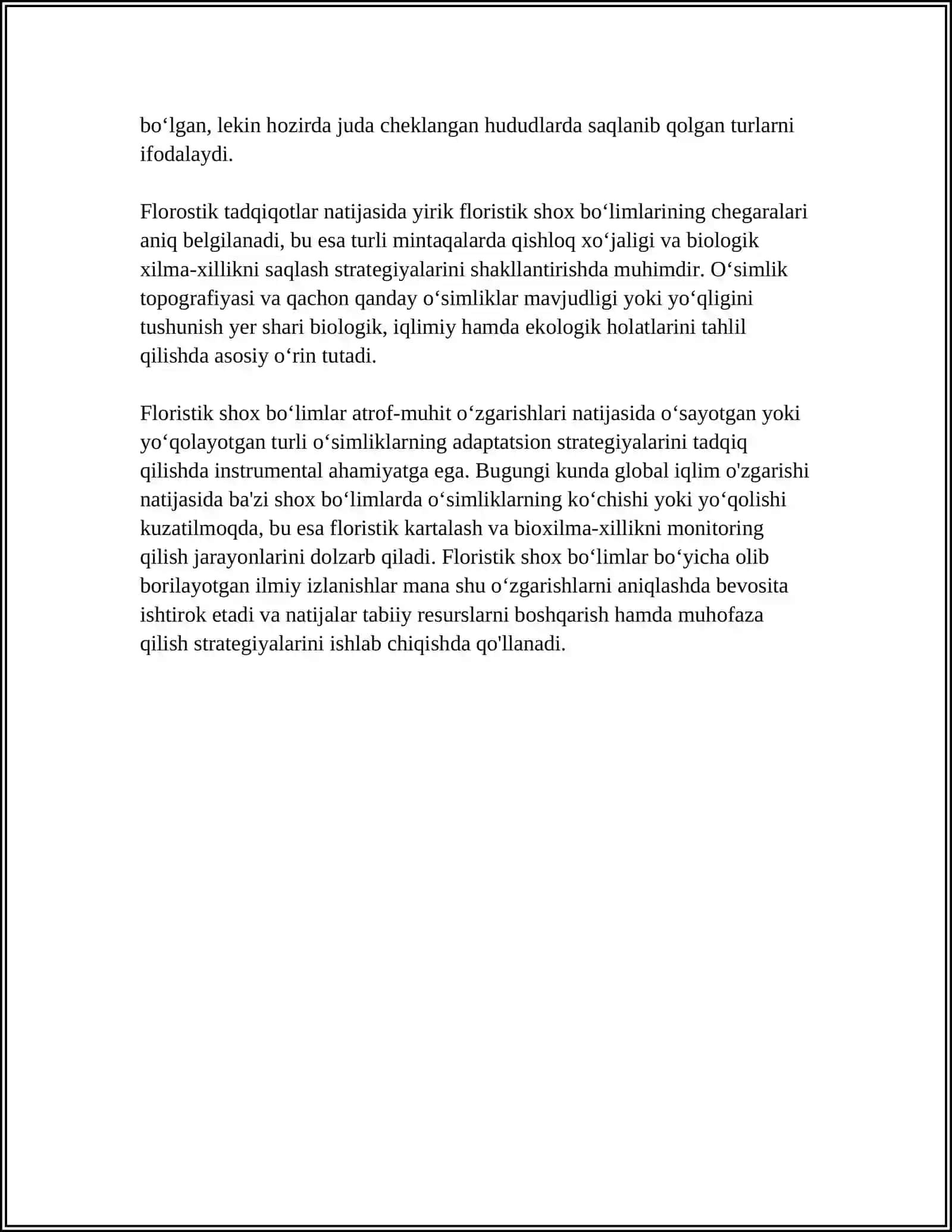 FLOROSTIK SHOX BOʻLILMAR VA ULARINING OBLASTLARI 4