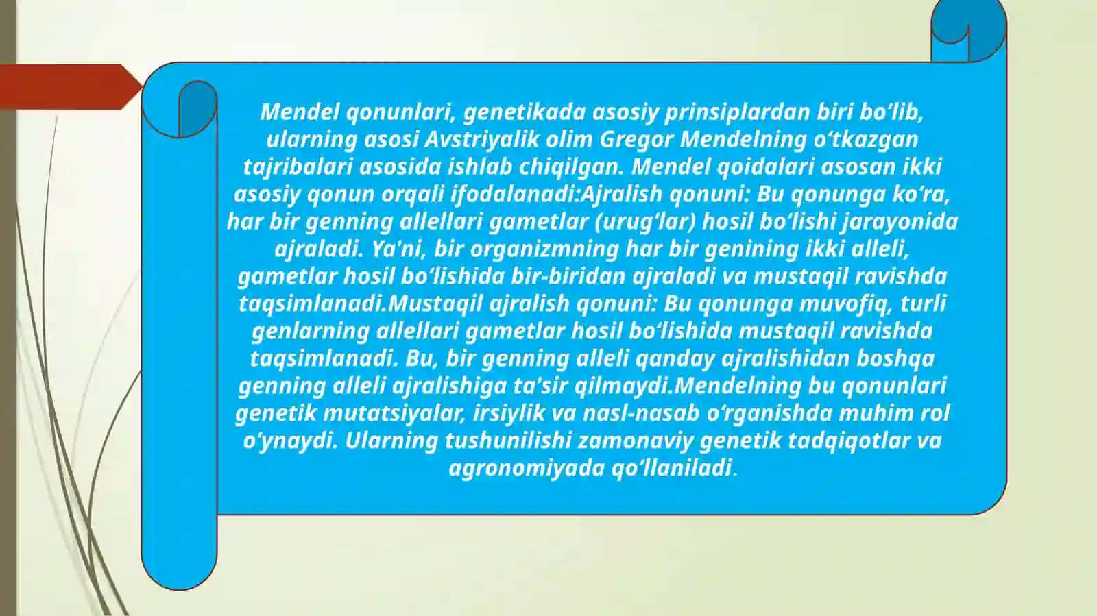 Irsiyat qonunlari 4