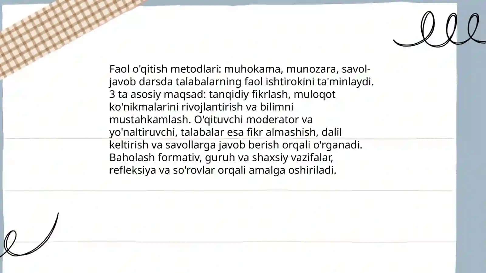 Ta'lim metodlari,shakllari va vositalari 4