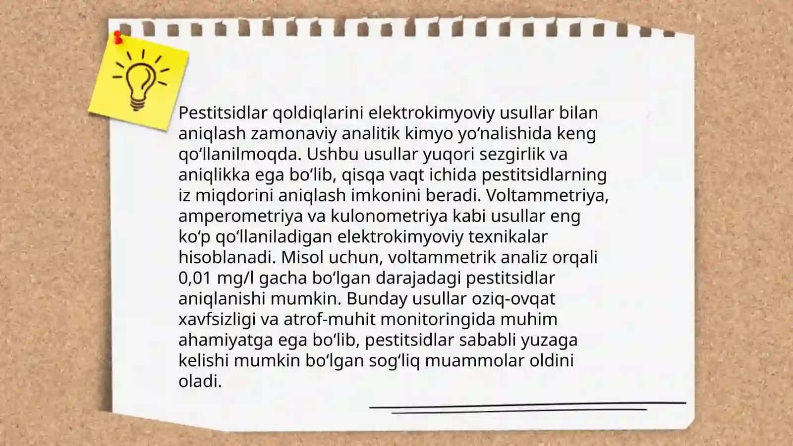 Oziq ovqat mahsulotlar tarkibidagi zaharlovchi moddalarni elektrokimyoviy tahlilari 4