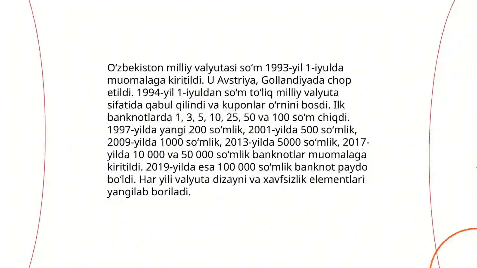 Oʻzbekiston milliy valyutaning muomilaga kiritilishi 4
