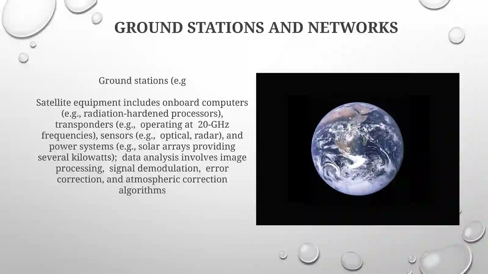 Artificial Earth Satellites Equipment Analysis 4