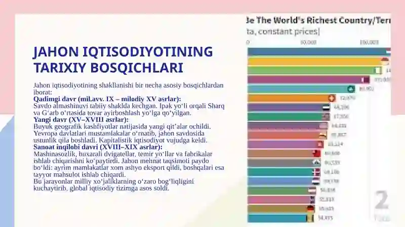 Jahon iqtisodiyotining shakllanishi va rivojlanish bosqichlari 4