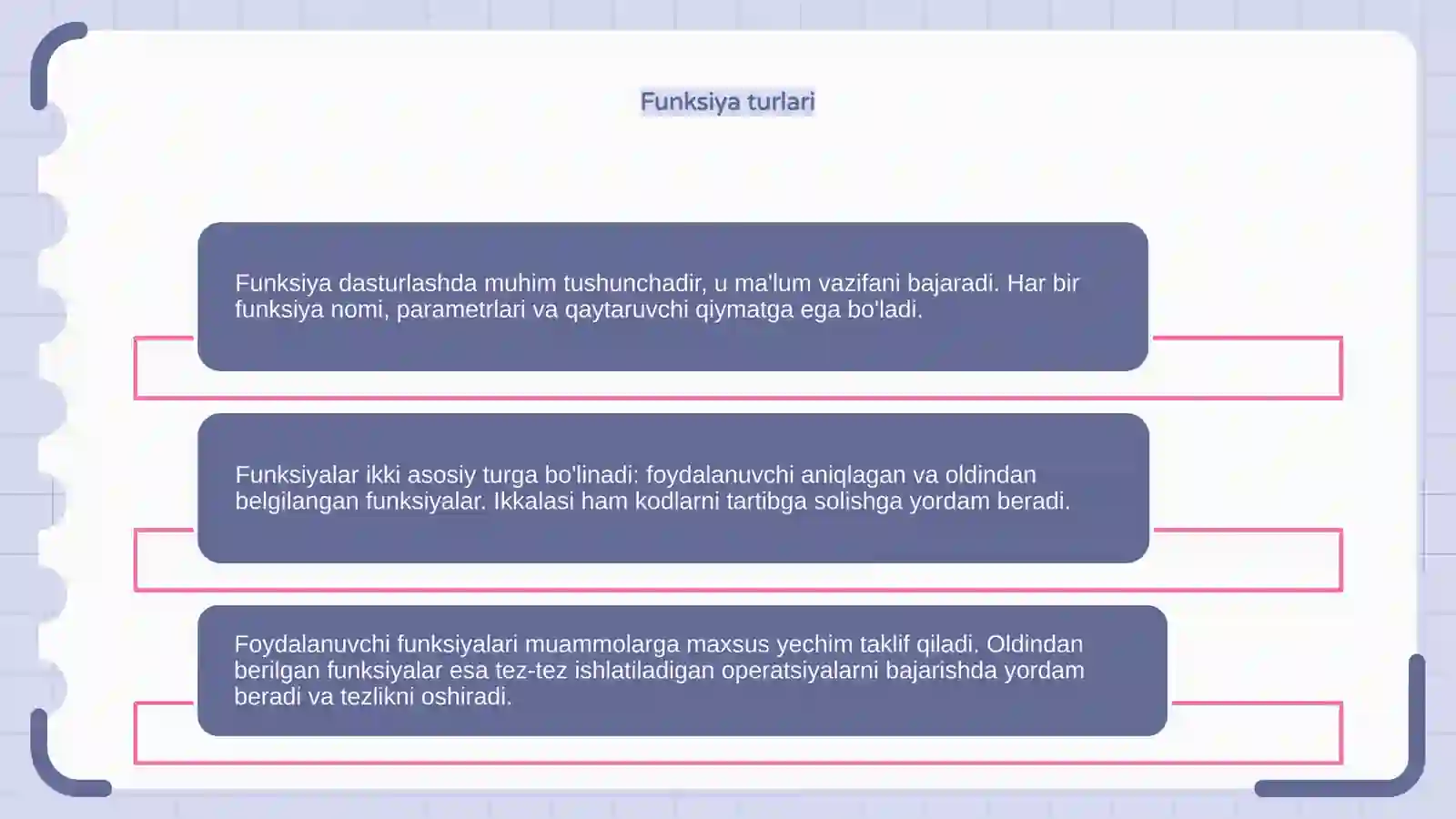 Funksiyalar bilan ishlash 4