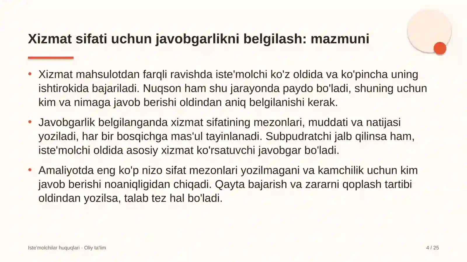 axborot texnologiyalari sohasida xizmat sifati uchun javobgarlikni belgilash 5676 4