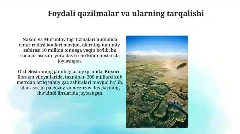 Òzbekistonning geologik tuzilishi 4
