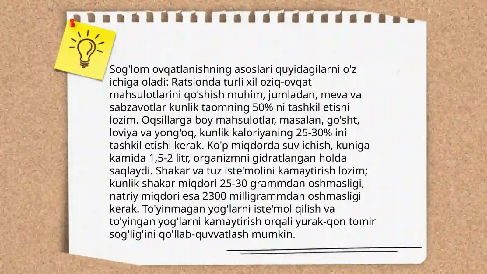 Sog'lom turmush tarzi. Ovqatlanish madaniyati 4
