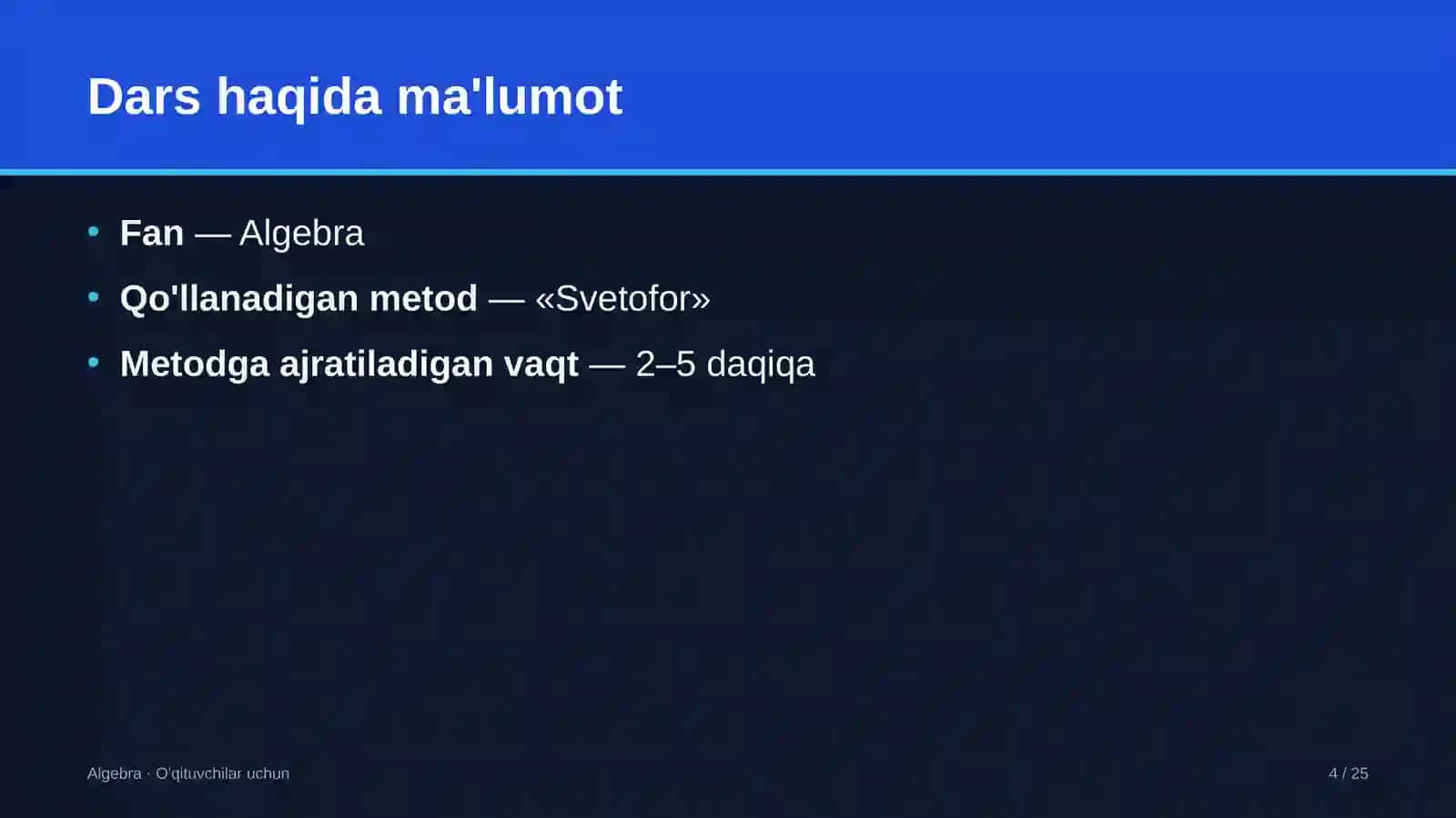 algebra darslarida svetofor metodidan foydalanish 3791 4