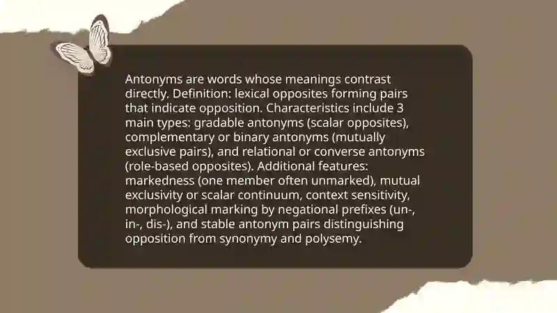 Differentiating Between synonym Antonyms and Polysemous words 4
