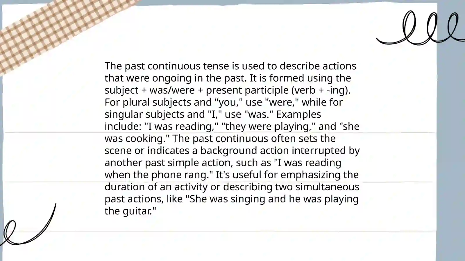 Past Continuous 4