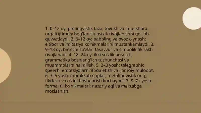 Bolaning psixik rivojlanishida nutqning rolini yoritish 4