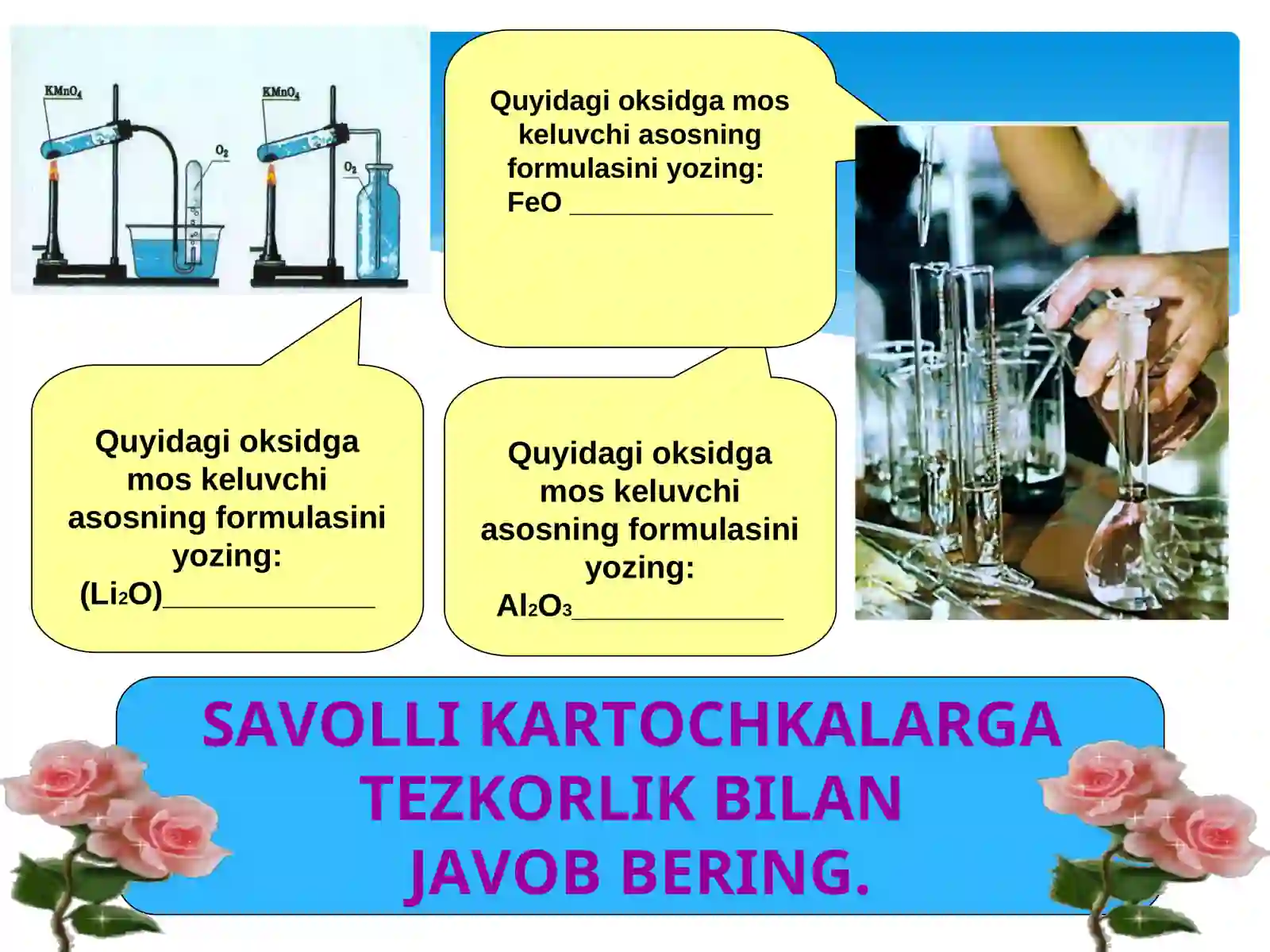 Asoslarning olinishi va xossalari 4