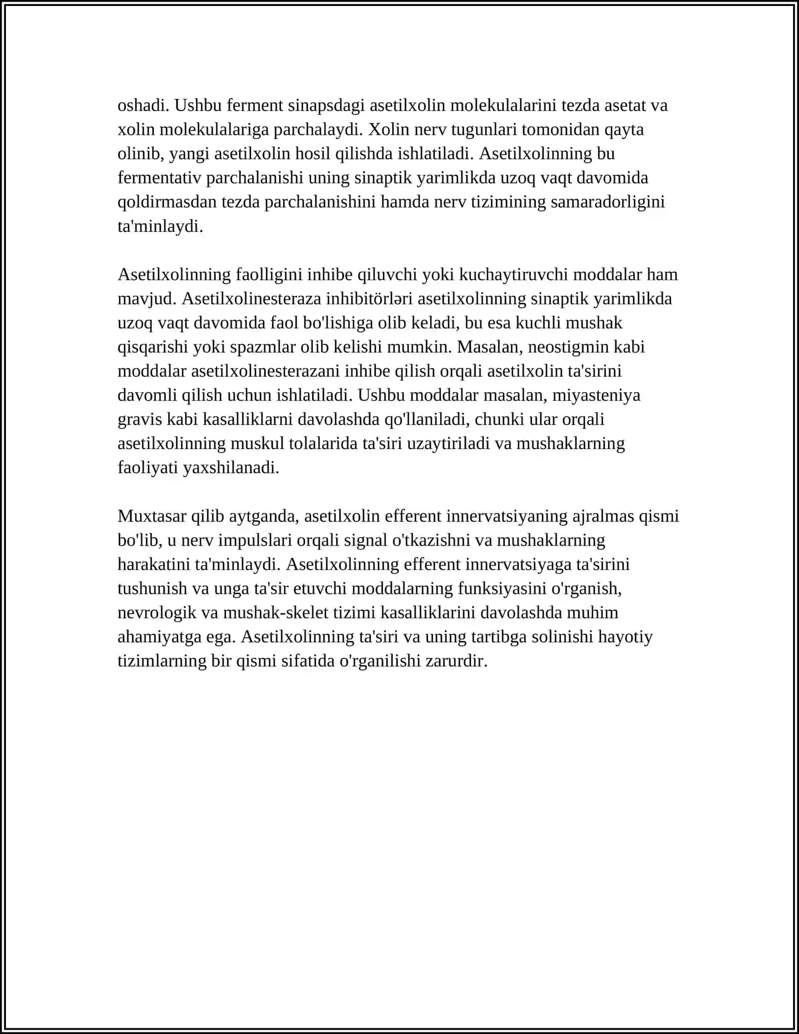 EFFERENT INNERVATSIYAGA TA'SIR QILUVCHI MODDALAR 4