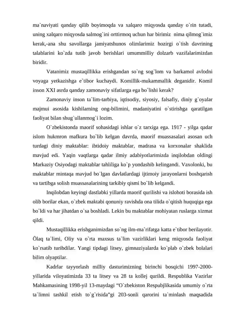 SHAXS MA’NAVIYATINING SHAKLLANISHI. BARKAMOL VA KOMIL INSON FALSAFASI 4