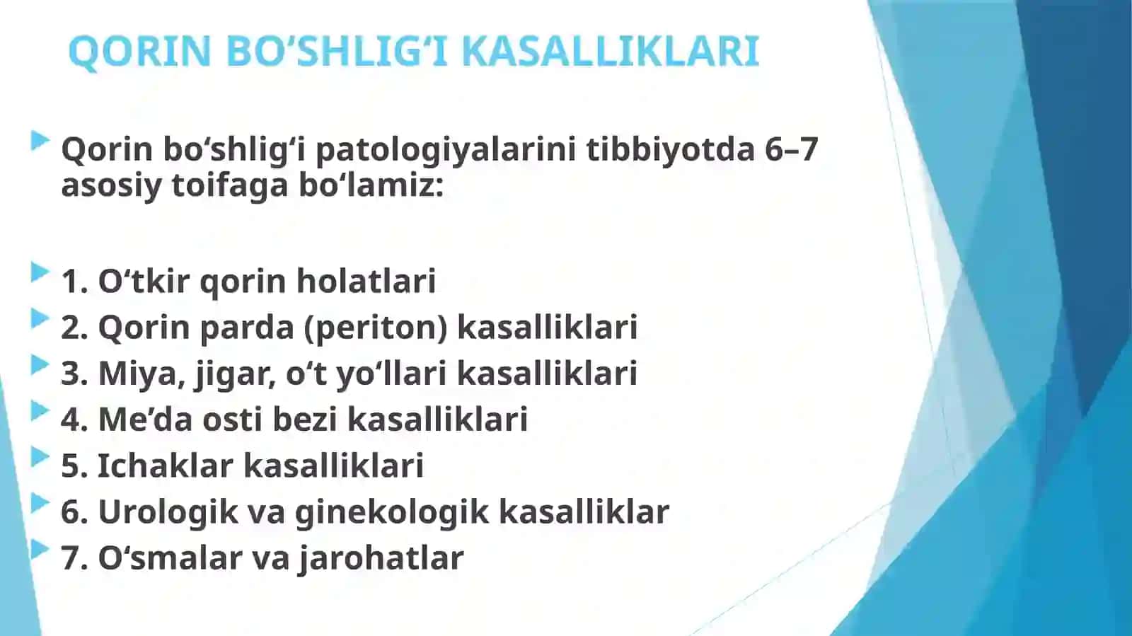 Qorin Bo‘shlig‘i Kasalliklari 4