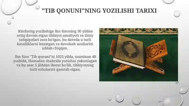 Ibn Sino tib qonunlari va uning tibbiyotda qo'llanishi 4