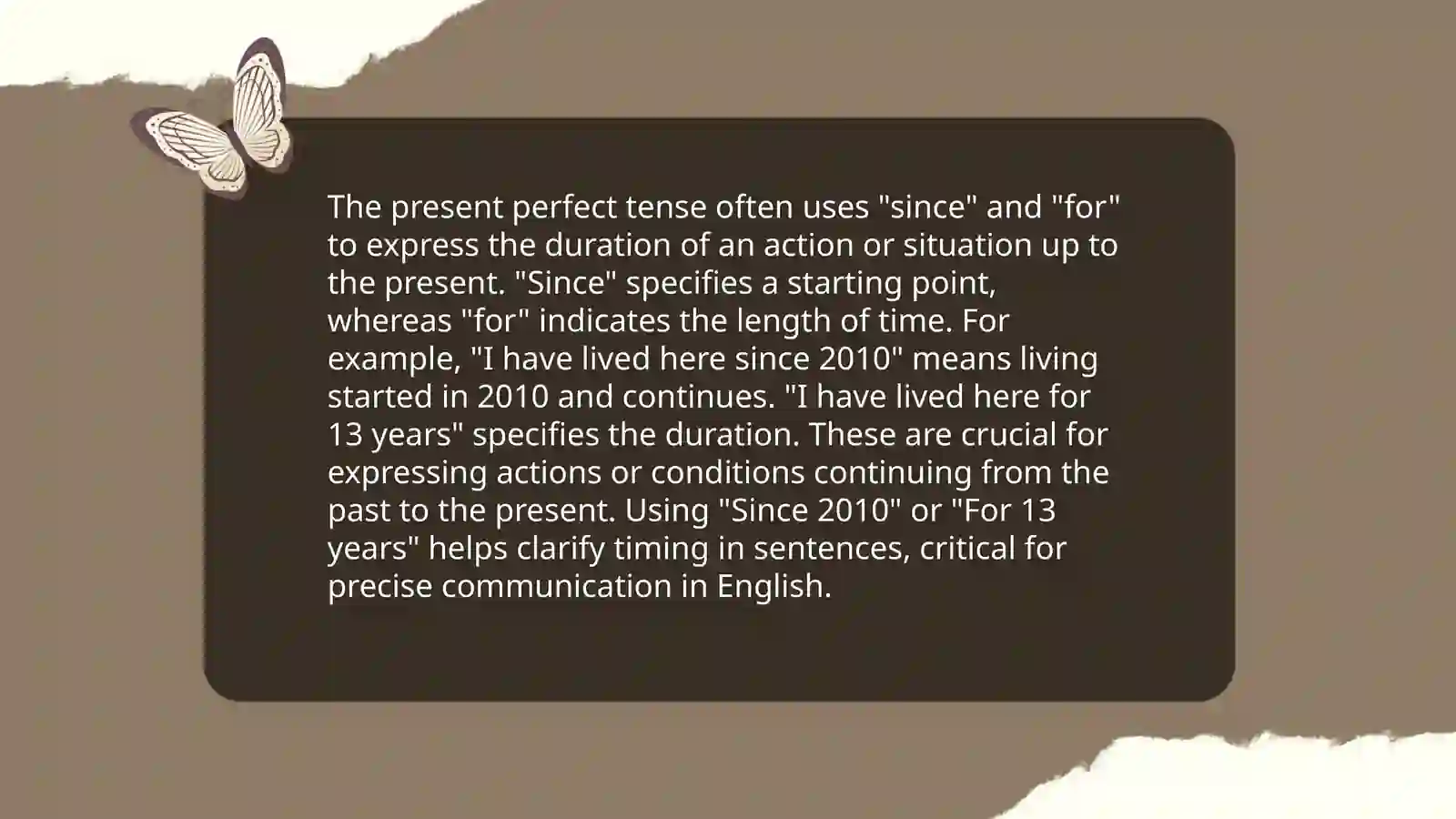 Present Perfect or Simple Past 4