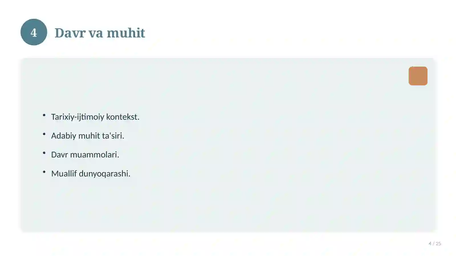 ABDULLA QODIRIYNING OʻTKAN KUNLAR ROMANINI OʻRGANISH 4