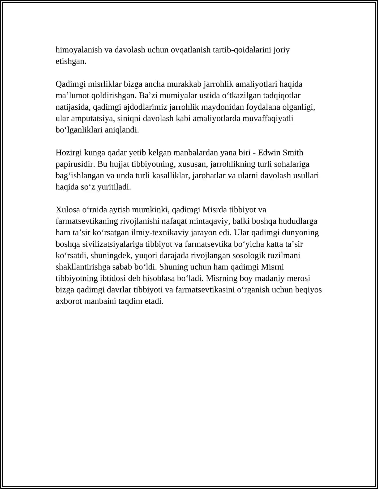 QADIMGI SHARQDA FARMASEVTIKA VA TIBBIYOTNING RIVOJLANISHI 4