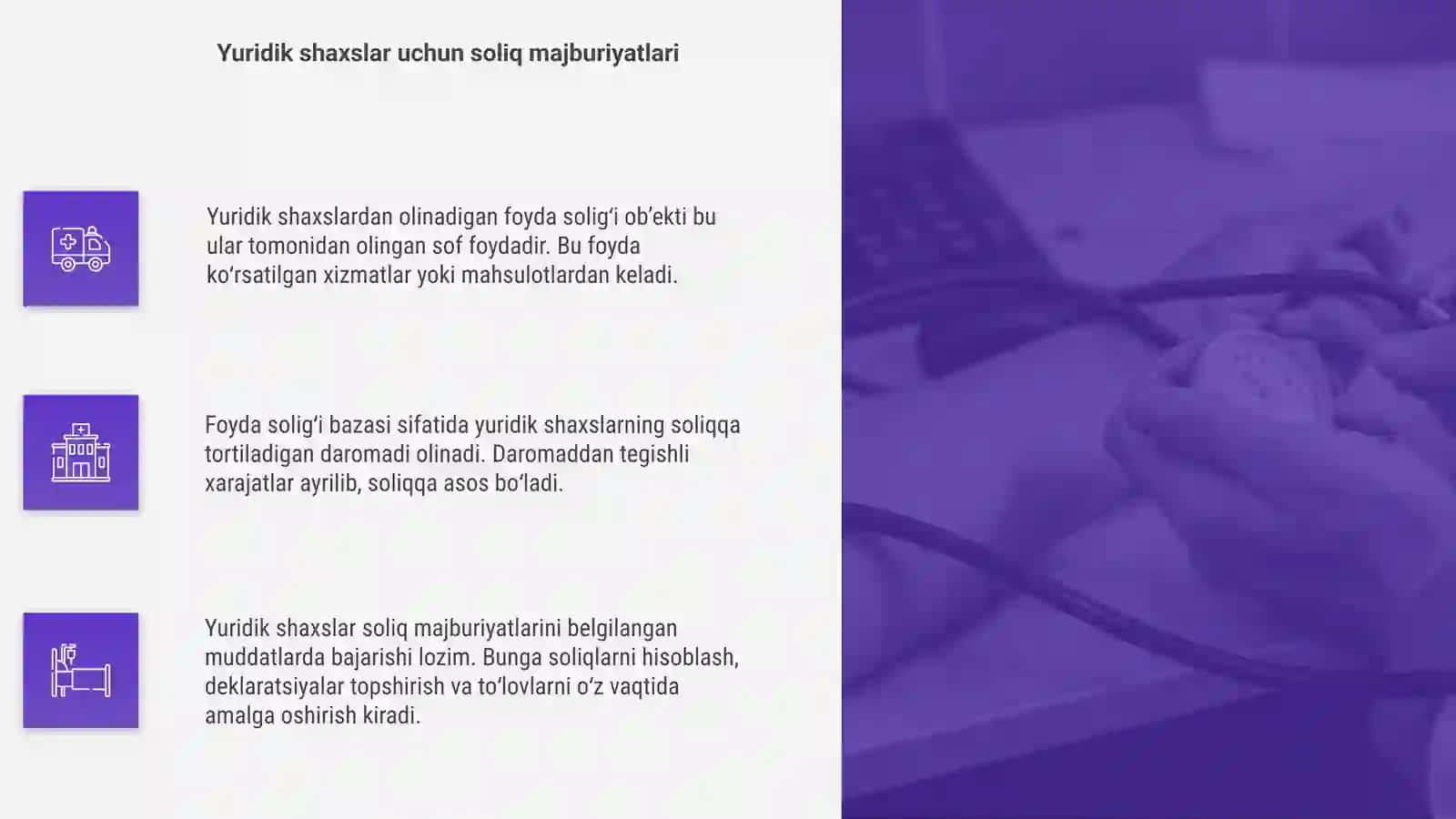 Yuridik shaxslardan olinadigan foyda solig'i 4
