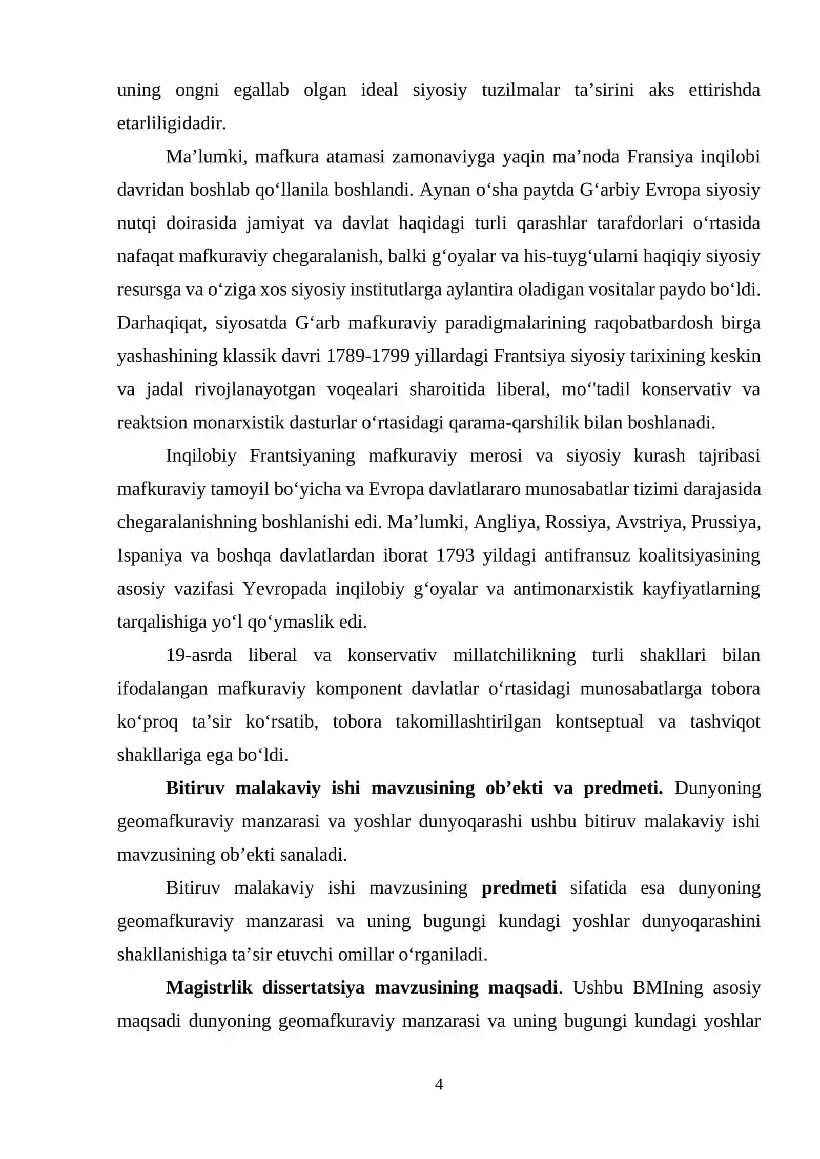 Dunyo geomafraviy manzarasini yoshlar dunyoqarashiga ta'sirini tadqiq etishning nazariy-metodologik asoslari 4