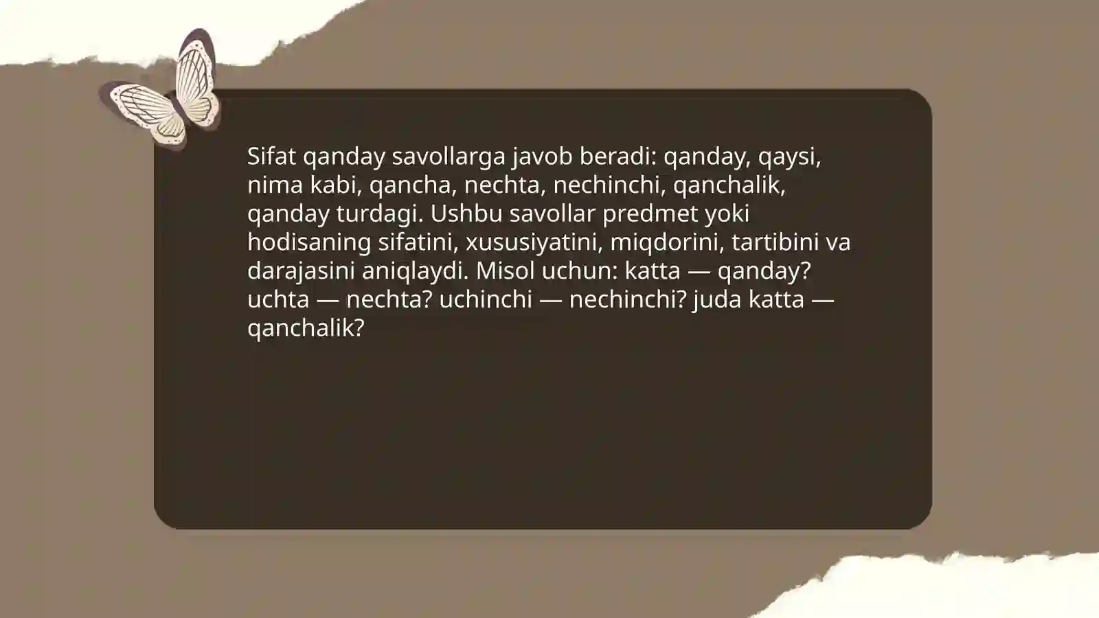 Sifat mavzusiga 4